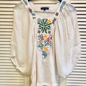 Anthropologie Tanvi Kedia beaded embroidered top